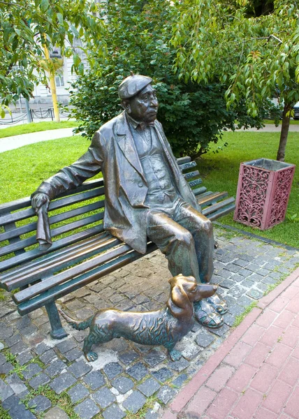 Monument Voor Nikolai Yakovchenko Beroemde Oekraïense Acteur Kiev Oekraïne — Stockfoto