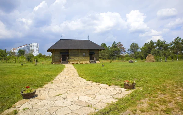 Iglesia Madera Museo Del Pueblo Chisinau Moldavia — Foto de Stock