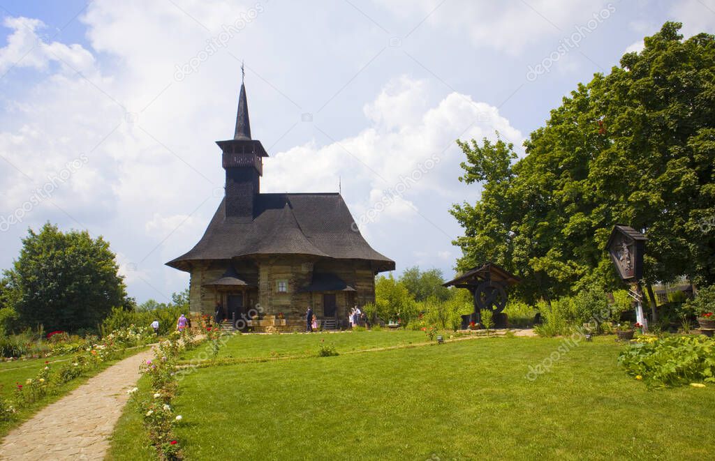 Wooden Church in Village Museum in Chisinau, Moldova