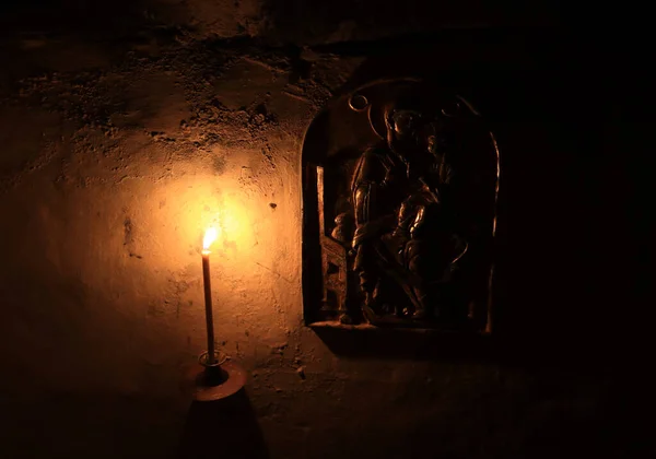 Jeskyně Archandělsko Michajlovského Kláštera Zverinetského Kyjevě Ukrajina — Stock fotografie