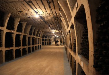 Milestii Mici, Moldova -  Jule 15, 2021. Wine cellars in 