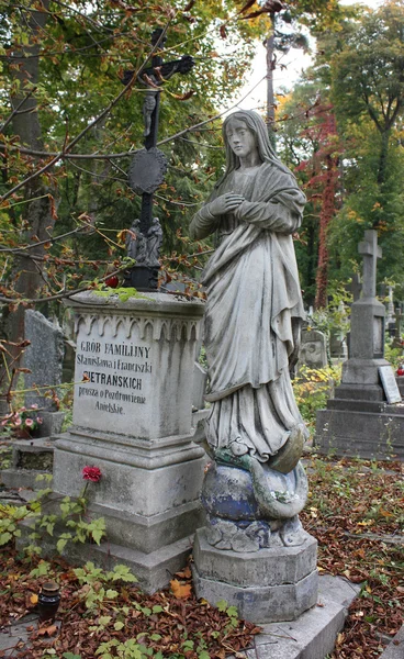 Pietra tombale sul cimitero Lycakovskoe a Leopoli — Foto Stock