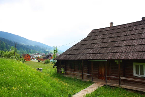 Home-museum  of the film Shadows of Forgotten Ancestors in Verkhovyna, Ukraine — Stock Photo, Image