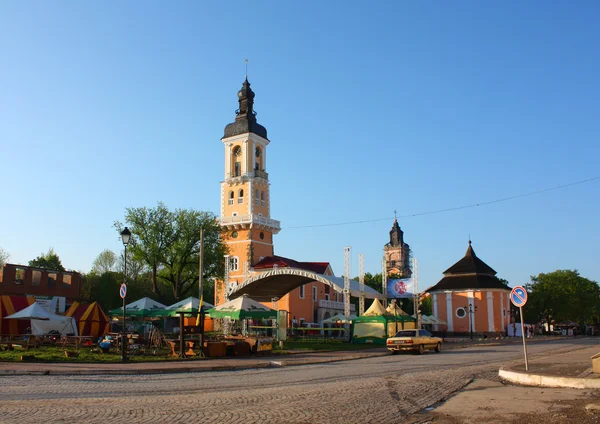 A cidade velha em Kamenetz-Podolsk, Ucrânia — Fotografia de Stock