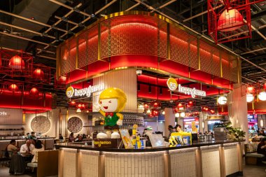 Dubai, BAE 'deki Dubai AVM' deki Çin mahallesindeki Çin Kafe 'nin içinde.