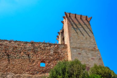 Bosa 'daki Serravalle Kalesi, Sardunya, İtalya