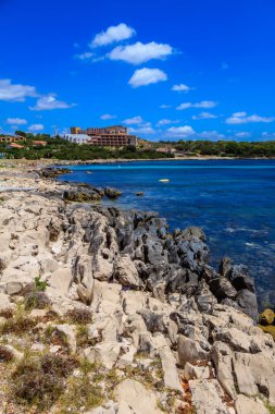 Cala Calcina Sahili Capo Caccia Sardinya, İtalya