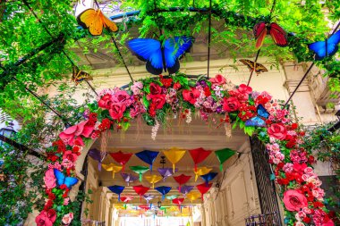 Budapeşte, Macaristan 'ın Yahudi mahallesindeki Gozsdu Adliyesi