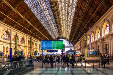 Budapeşte, Macaristan 'daki Budapeşte-Keleti tren istasyonu