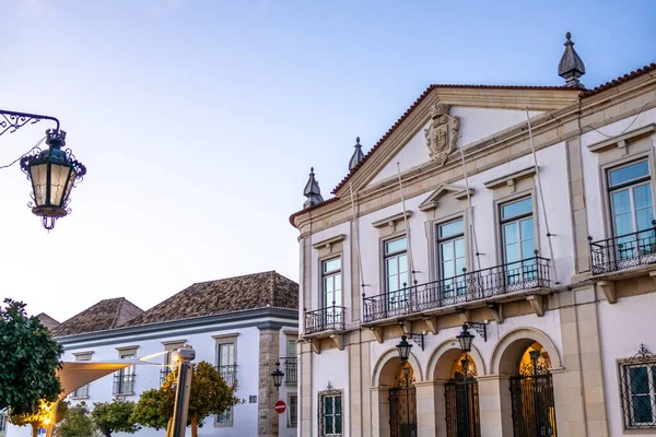 Faro, Algarve, Portekiz 'deki belediye binası manzarası