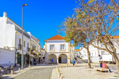 Lagos, Algarve, Portekiz merkezindeki Köle Pazarı (Mercado de Escravos) manzarası