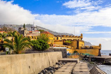 Funchal, Madeira, Portekiz 'deki St. James Kalesi (Forte de Sao Tiago)
