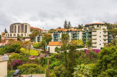 Funchal, Madeira, Portekiz 'de tipik bir otel.