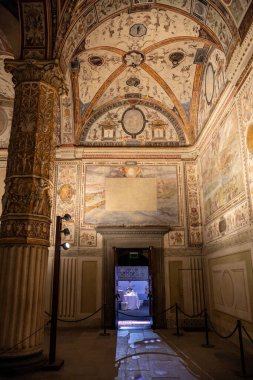 İtalya, Floransa 'daki Palazzo Vecchio Verandası