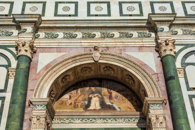 İtalya, Floransa 'daki Santa Maria Novella Bazilikası' nın detayları