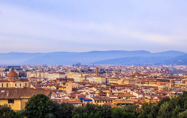 İtalya, Floransa 'daki Boboli Bahçeleri' nden şehir panoraması
