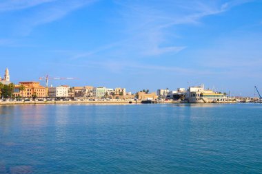 Bari, Apulia, İtalya 'daki setin panoramik manzarası