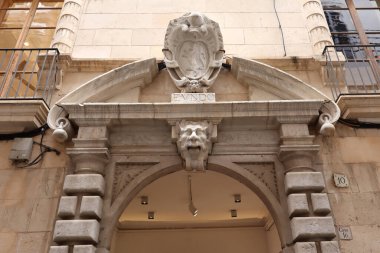 Palma, Mallorca, İspanya 'daki Sant Feliu Caddesi' ndeki Palace ses Carass (veya Can Pavesi veya Can Belloto)