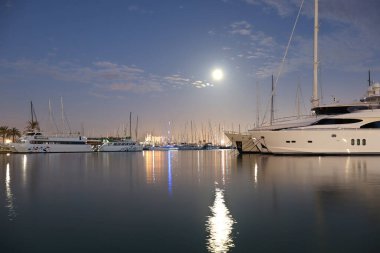 Limanda akşam Palma, Mallorca, İspanya