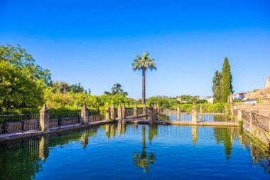 İspanya, Cordoba 'daki Hristiyan hükümdarların Alcazar Bahçesi
