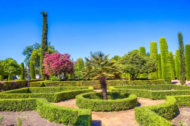 İspanya, Cordoba 'daki Hristiyan hükümdarların Alcazar Bahçesi