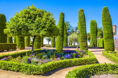 İspanya, Cordoba 'daki Hristiyan hükümdarların Alcazar Bahçesi