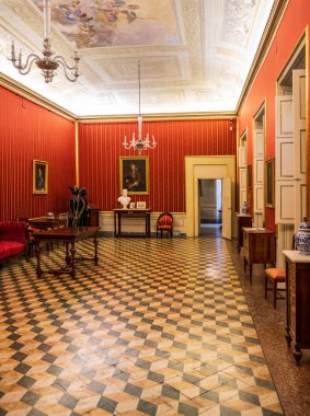 Martelli Evi 'nin İçi - Floransa, İtalya' daki tarihi saray ve müze