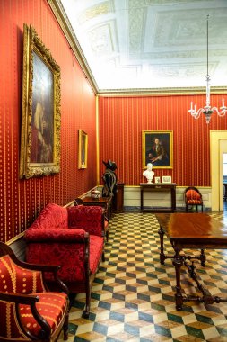 Martelli Evi 'nin İçi - Floransa, İtalya' daki tarihi saray ve müze