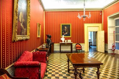 Martelli Evi 'nin İçi - Floransa, İtalya' daki tarihi saray ve müze