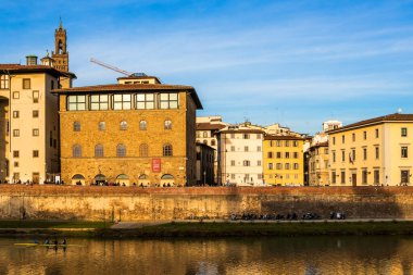 Floransa, İtalya 'da Galileo Müzesi ve toprak seti güneşli bir günde