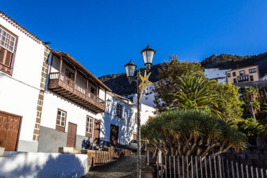 Tipik mimari Garachico, Santa Cruz de Tenerife, İspanya