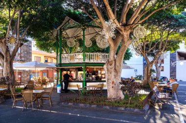 Garachico 'daki sokak kafesi, Santa Cruz de Tenerife
