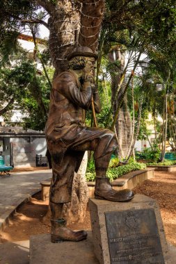 Enrique Gonzalez 'in Santa Cruz de Tenerife, İspanya' daki Plaza del Principe 'deki heykeli