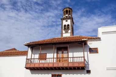 Santa Cruz de Tenerife 'deki Meryem Ana Kilisesi' nin çan kulesi.