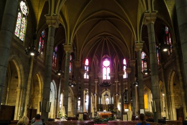 Nice, Fransa 'daki Basilique Notre Dame' ın içi
