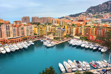 Fontvieille ve Monaco Limanı 'nda Görünüm