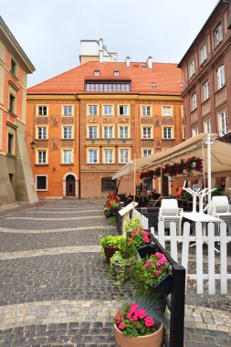 Varşova 'da, Polonya' da eski evler