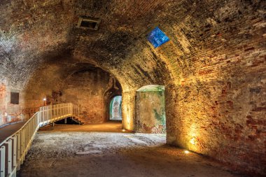 Livorno, İtalya 'daki Ampolletta Kalesinin İçi