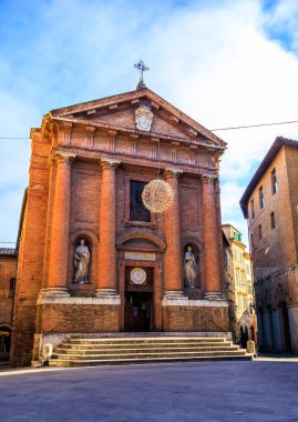 Roma Katolik Kilisesi San Cristoforo Piazza Tolomei, Siena, İtalya