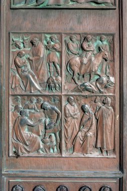 Siena, İtalya 'daki Siena Katedrali' nin giriş kapısı