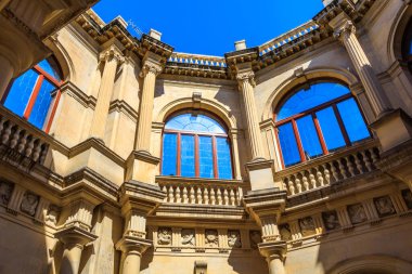 Heraklion, Girit, Yunanistan 'da Venedik Logosu Verandası