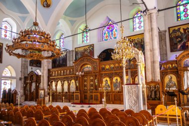 Yunanistan 'ın Girit kentindeki St. Titus Katedralinin İçi