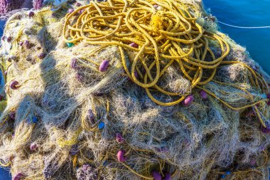 Balık ağlarının görüntüsünü kapat