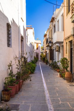 Yunanistan, Girit 'in Rethymno kentindeki Dar Sokak