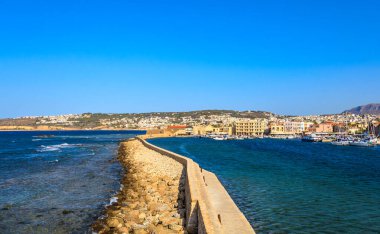 Yunanistan 'ın Girit kentindeki Eski Venedik Hanya Limanı
