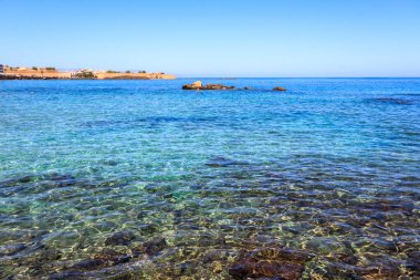 Yunanistan 'ın Girit kentindeki Paralia Koum Kapi Sahili