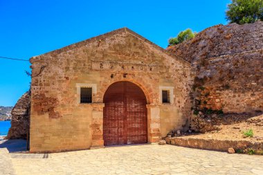 Hanya, Girit, Yunanistan 'da Kum Kapısı ile Sabbionara Rampart