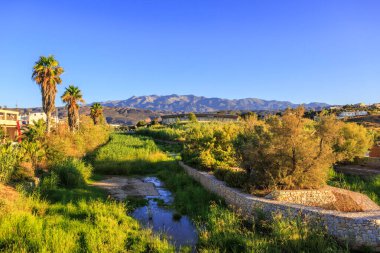 Hanya, Girit ve Yunanistan 'da dağları olan Panorama