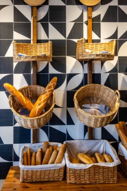 Las Palmas de Gran Canaria, Gran Canaria Adası, İspanya 'da satılık bir fırında ekmek.