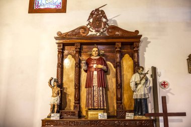 İspanya 'nın Gran Kanarya Adası' ndaki San Bartolome de Tirajana (ya da Tunte) köyündeki Saint Bartholomew Kilisesi 'nin içi